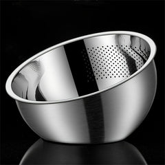 Stainless Steel Rice Washing Drain Basket Colander