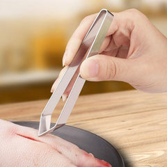 Stainless Steel Poultry Plucking Pig Hair Tweezers