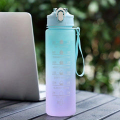 1000ml Gradient Sports Water Bottle with Scale