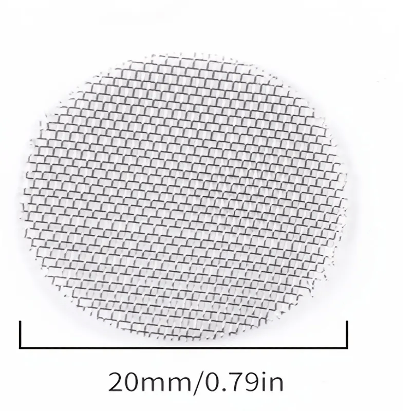 10 Pcs 20mm Smoke Pipe Screen Metal Filters Smoking Gauze Accessory