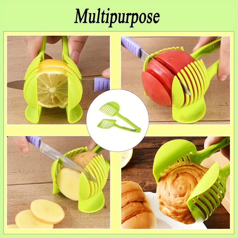 Efficient Tomato and Lemon Slicer Tool with Holder - Kitchen Dorm Back to School