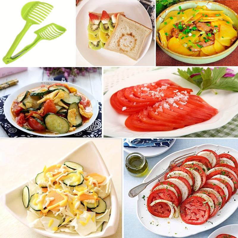 Efficient Tomato and Lemon Slicer Tool with Holder - Kitchen Dorm Back to School