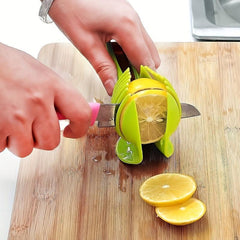 Efficient Tomato and Lemon Slicer Tool with Holder - Kitchen Dorm Back to School