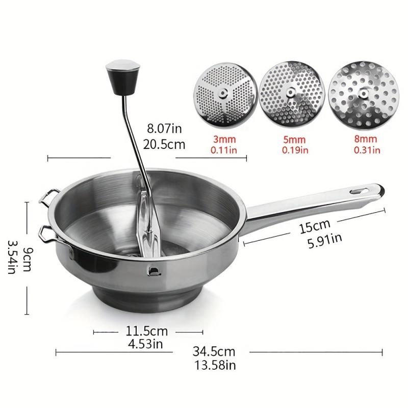 Stainless Steel Food Mixer Potato Masher Fruit Vegetable Press