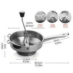 Stainless Steel Food Mixer Potato Masher Fruit Vegetable Press