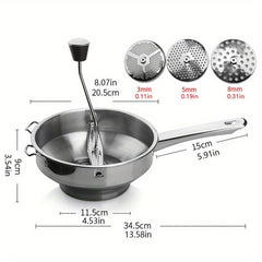 Stainless Steel Food Mixer Potato Masher Fruit Vegetable Press