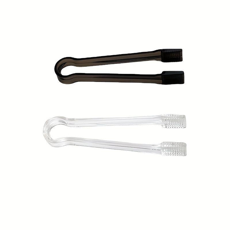 5pcs Serving Tongs Plastic Ice Cube Fruit Bread Steak Salad Dessert Tongs