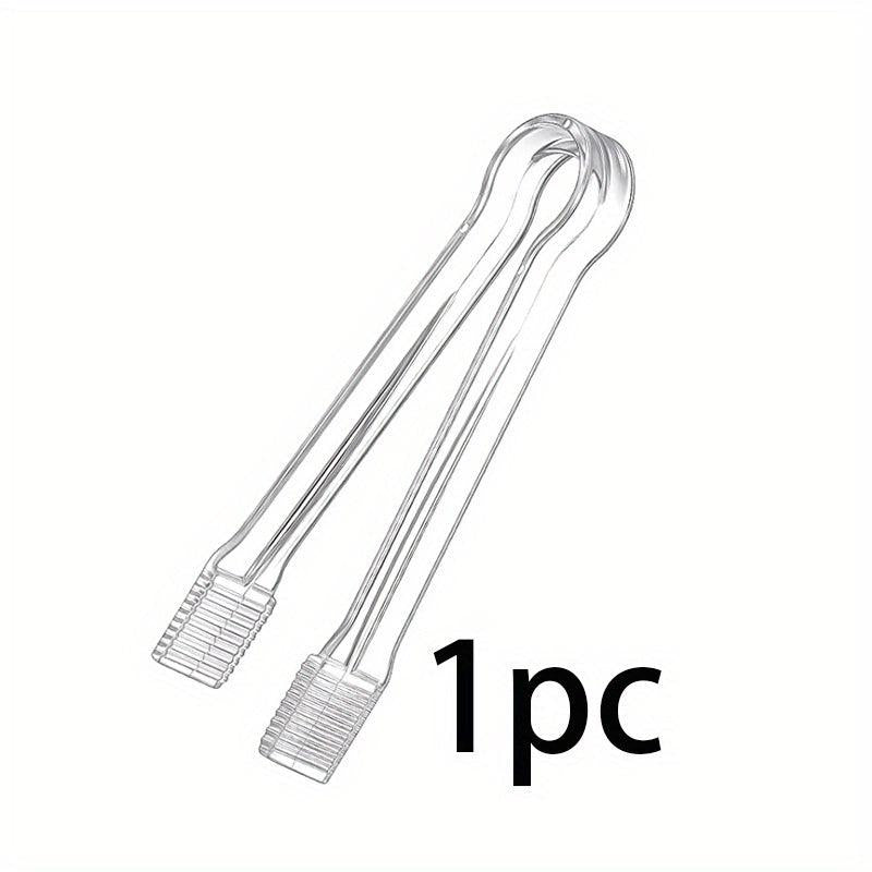 5pcs Serving Tongs Plastic Ice Cube Fruit Bread Steak Salad Dessert Tongs