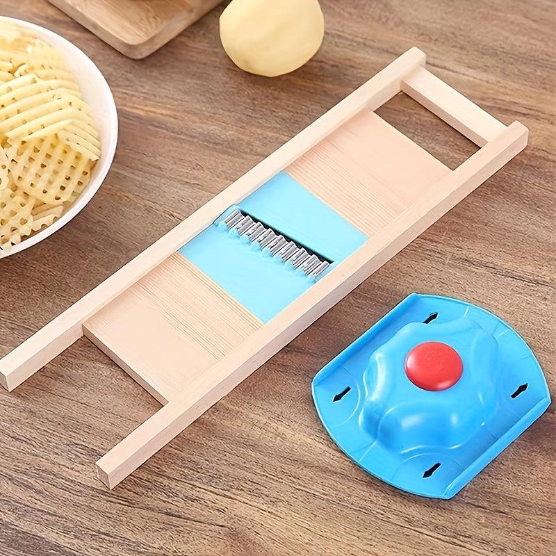 Stainless Steel Potato Lattice Maker Wavy Chopper Vegetable Cutter