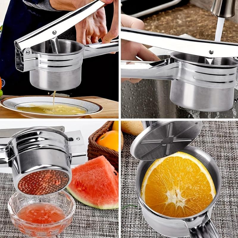 Stainless Steel Potato Ricer with Non Slip Handle
