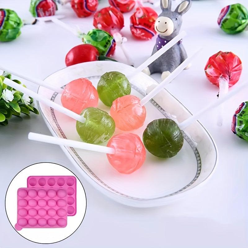 20 Grid Cake Pop Mold Set Lollipop Baking Ice Tray Chocolate Novelty Gift