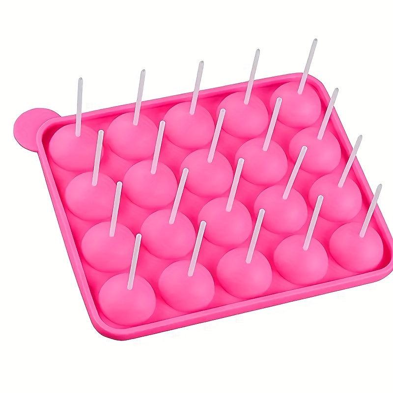 20 Grid Cake Pop Mold Set Lollipop Baking Ice Tray Chocolate Novelty Gift