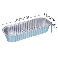 50pcs Foil Baking Cups Disposable Aluminum Pans for Cakes, Puddings, Tarts