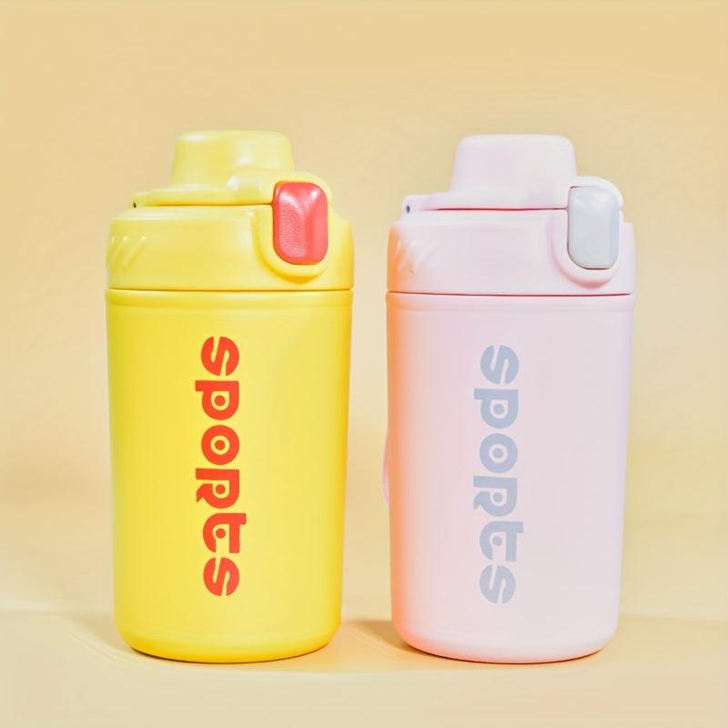 Stainless Steel Thermal Cup Portable Fitness Straw Vacuum Cup