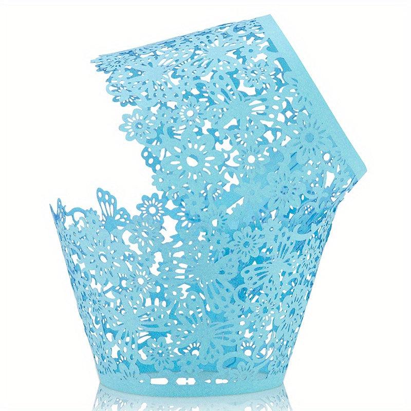 12pcs Glitter Cupcake Wrappers Baking Tools Kitchen Accessories Home Items
