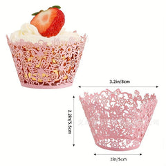 12pcs Glitter Cupcake Wrappers Baking Tools Kitchen Accessories Home Items