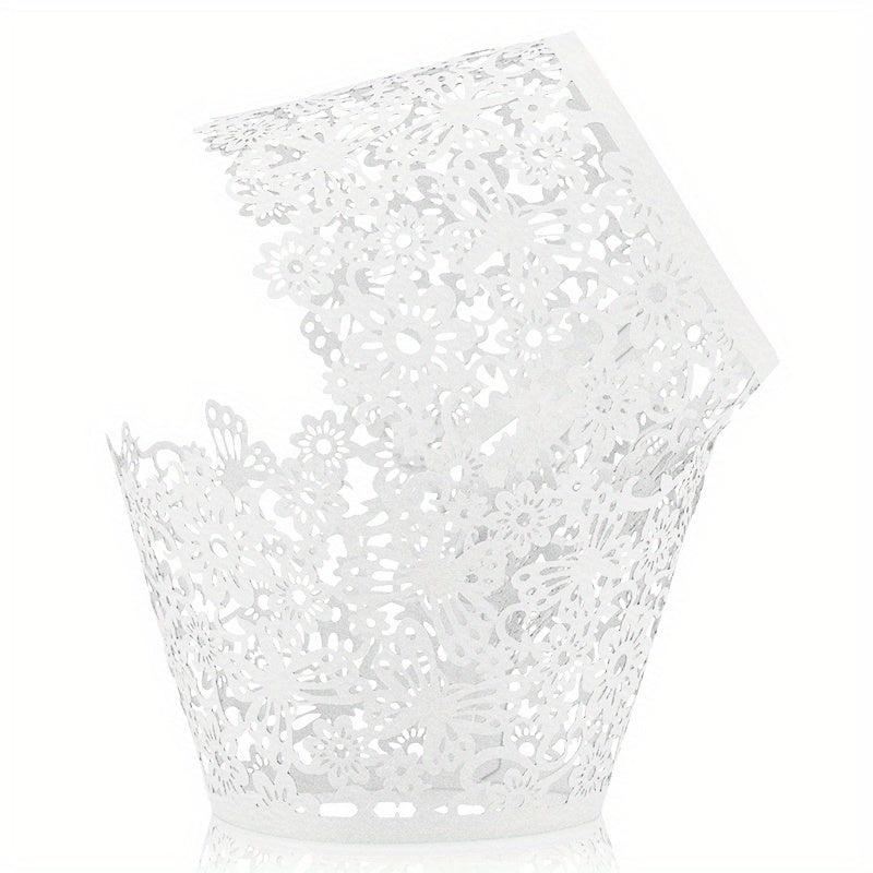 12pcs Glitter Cupcake Wrappers Baking Tools Kitchen Accessories Home Items
