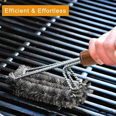 Heavy Duty BBQ Brush & Scraper Set with Carrying Bag