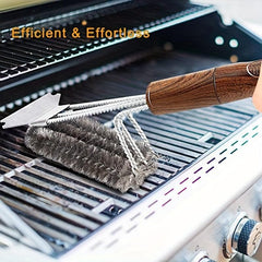 Heavy Duty BBQ Brush & Scraper Set with Carrying Bag