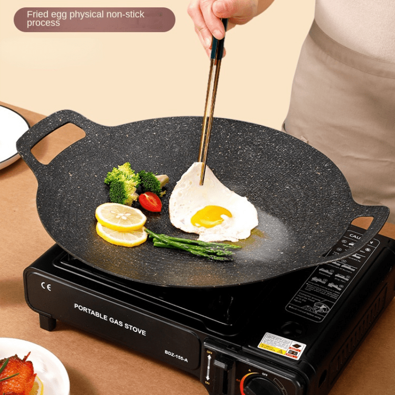 Iron Plate and Electromagnetic Oven for Outdoor Barbecue and Camping