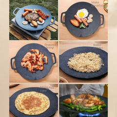 Iron Plate and Electromagnetic Oven for Outdoor Barbecue and Camping