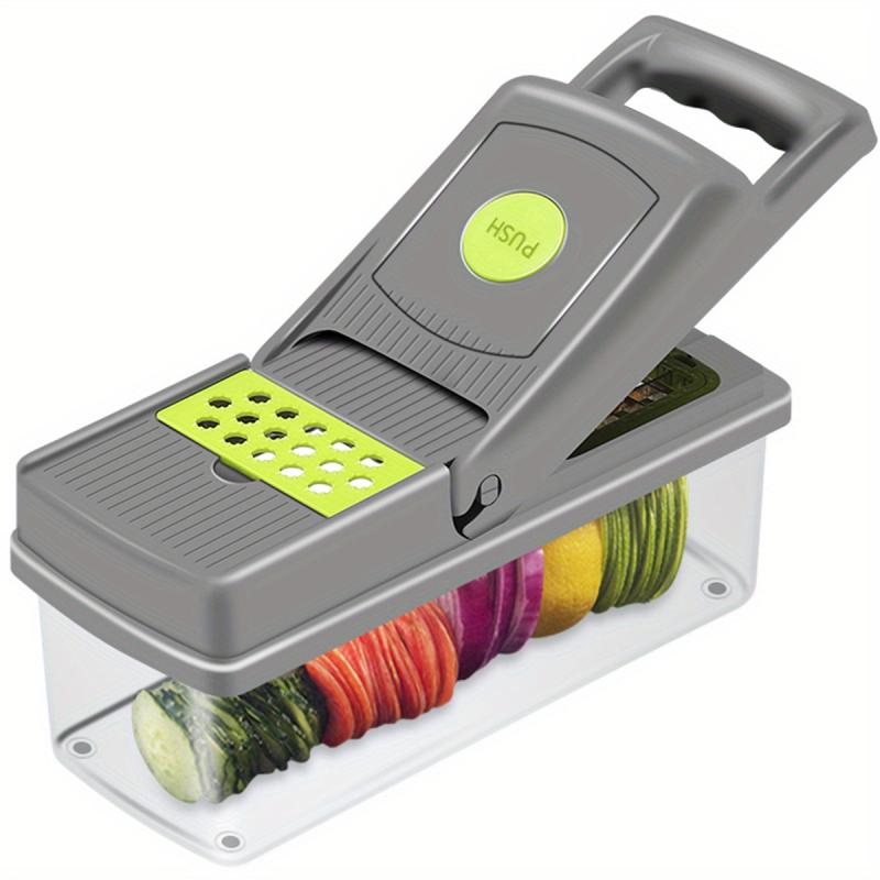 8 Blade Vegetable Chopper with Large Capacity Container