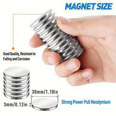 20pcs 30x3mm Rare Earth Magnets Neodymium Magnets for Crafts