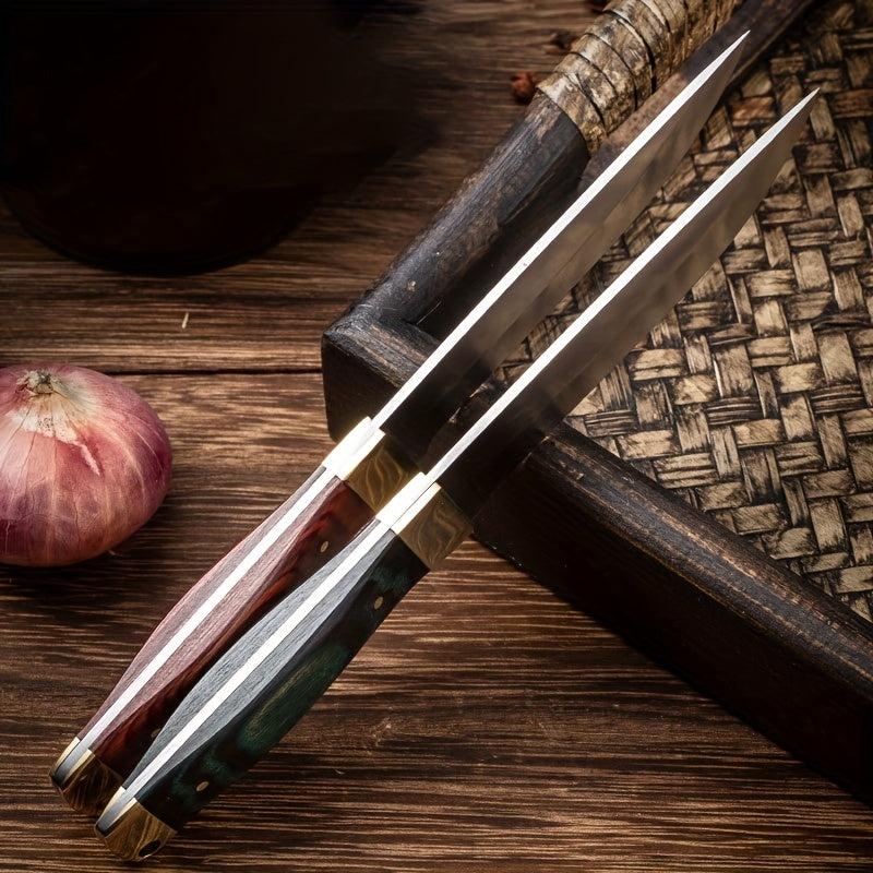 Western Steak with Wooden Handle for Kitchen and Dining