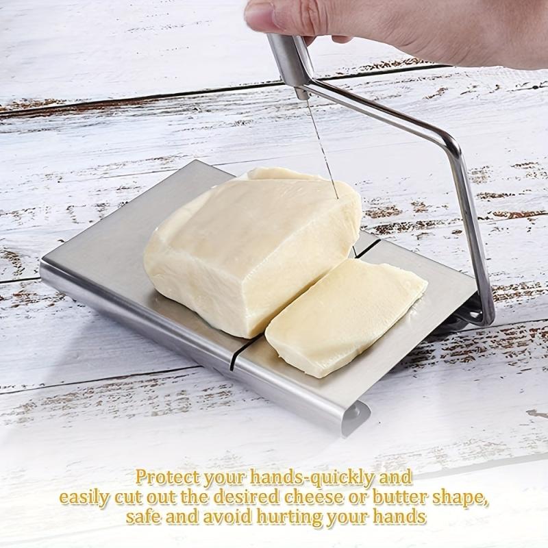 Adjustable Stainless Steel Wire Cheese Slicer - Heavy Duty Cutter