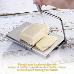 Adjustable Stainless Steel Wire Cheese Slicer - Heavy Duty Cutter