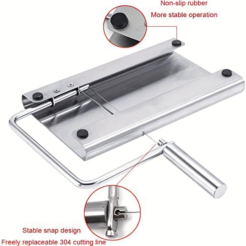 Adjustable Stainless Steel Wire Cheese Slicer - Heavy Duty Cutter