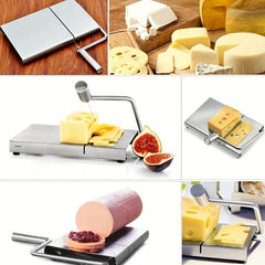 Adjustable Stainless Steel Wire Cheese Slicer - Heavy Duty Cutter