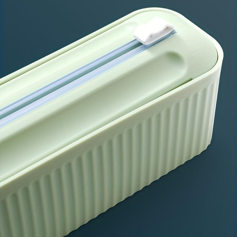 Magnetic Wrap Cutter Dispenser with Roll of Cling Film