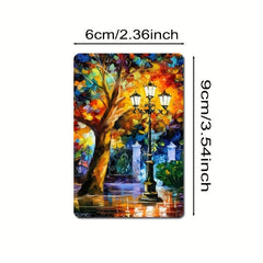 Colorful Landscape Rubber Night Scene Fridge Magnet