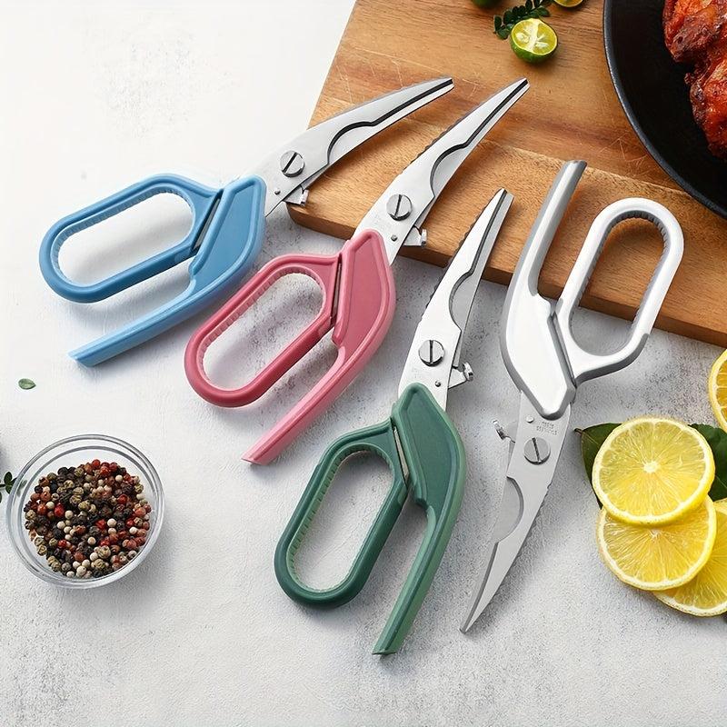 Heavy Duty Stainless Steel Chicken Bone Scissors for Kitchen Use