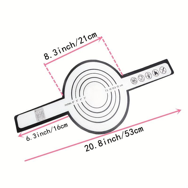 2pcs Silicone Baking Mat For Dutch Oven Handles Sling Dough Alternative