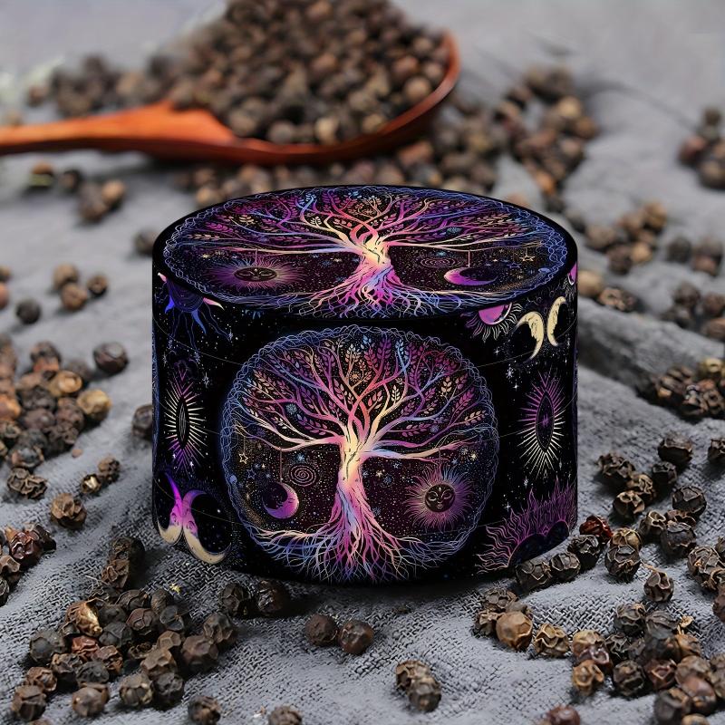 Cartoon Tree Spice Grinder 4 Layers Metal Kitchen Spice Crusher