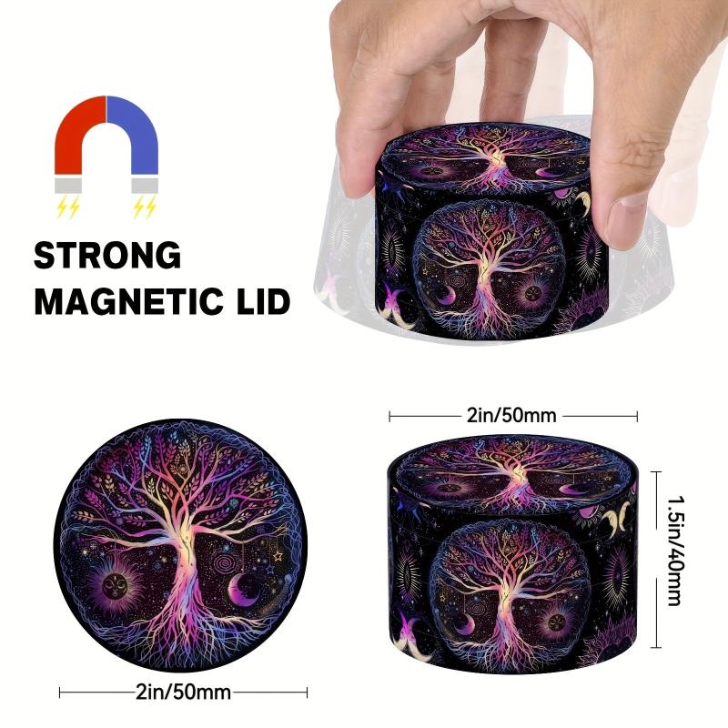 Cartoon Tree Spice Grinder 4 Layers Metal Kitchen Spice Crusher