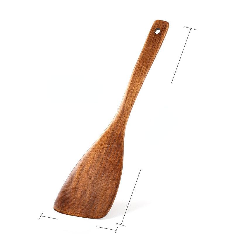5pcs Wooden Shovel Non-stick Pot Special Wok Shovel Kitchen Utensils Set