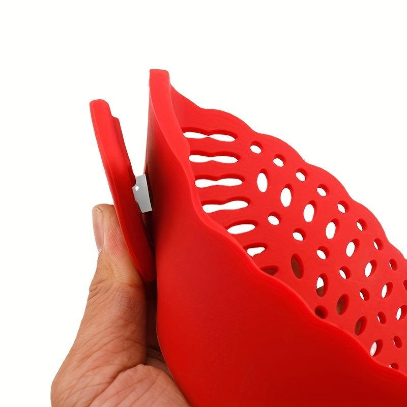 Silicone Filter Kitchen Tools Pot Side Drainer Vegetable Noodle Filter