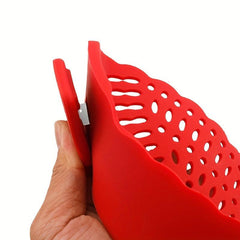 Silicone Filter Kitchen Tools Pot Side Drainer Vegetable Noodle Filter