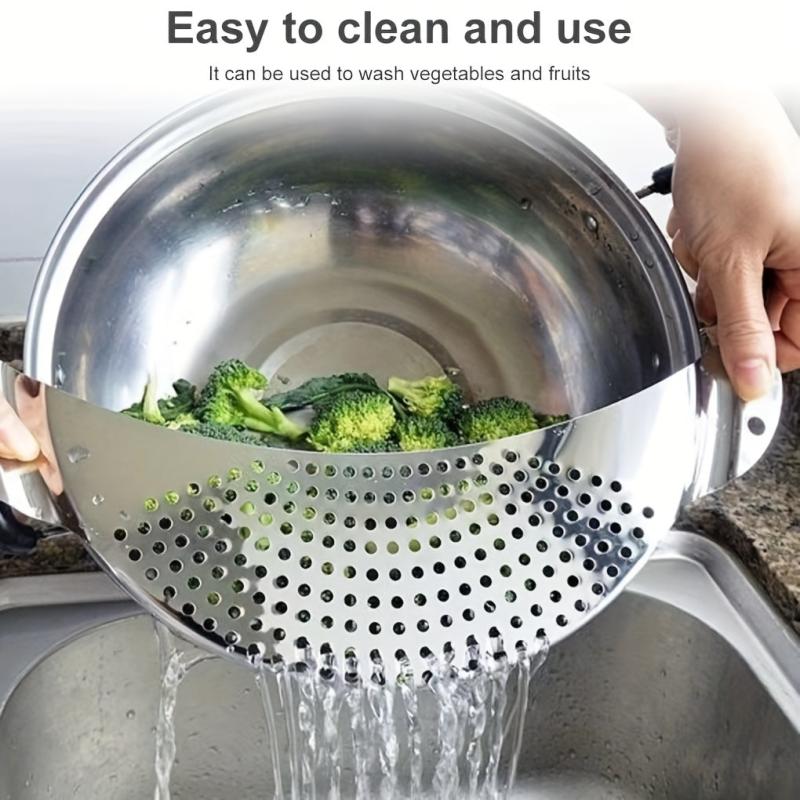 Stainless Steel Sieve Vegetable And Fruit Drainer Water Filter