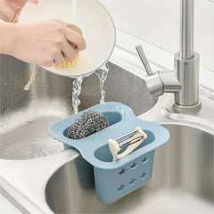Kitchen Sink Rack Soap Sponge Drainer Rack Holder Basket Storage