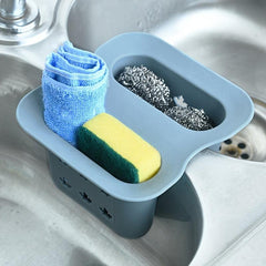 Kitchen Sink Rack Soap Sponge Drainer Rack Holder Basket Storage