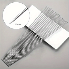 50pcs Stainless Steel BBQ Skewers Set with Storage Tube