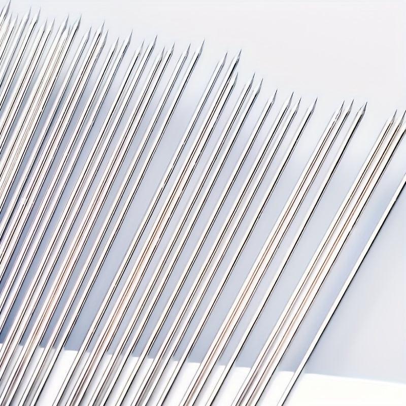 50pcs Stainless Steel BBQ Skewers Set with Storage Tube