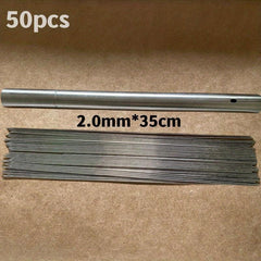 50pcs Stainless Steel BBQ Skewers Set with Storage Tube