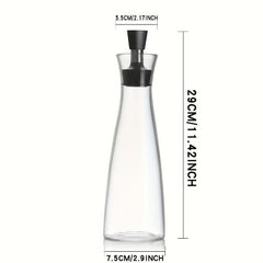 17oz Dark Glass Bottle Soy Sauce Dispenser Vinegar Container