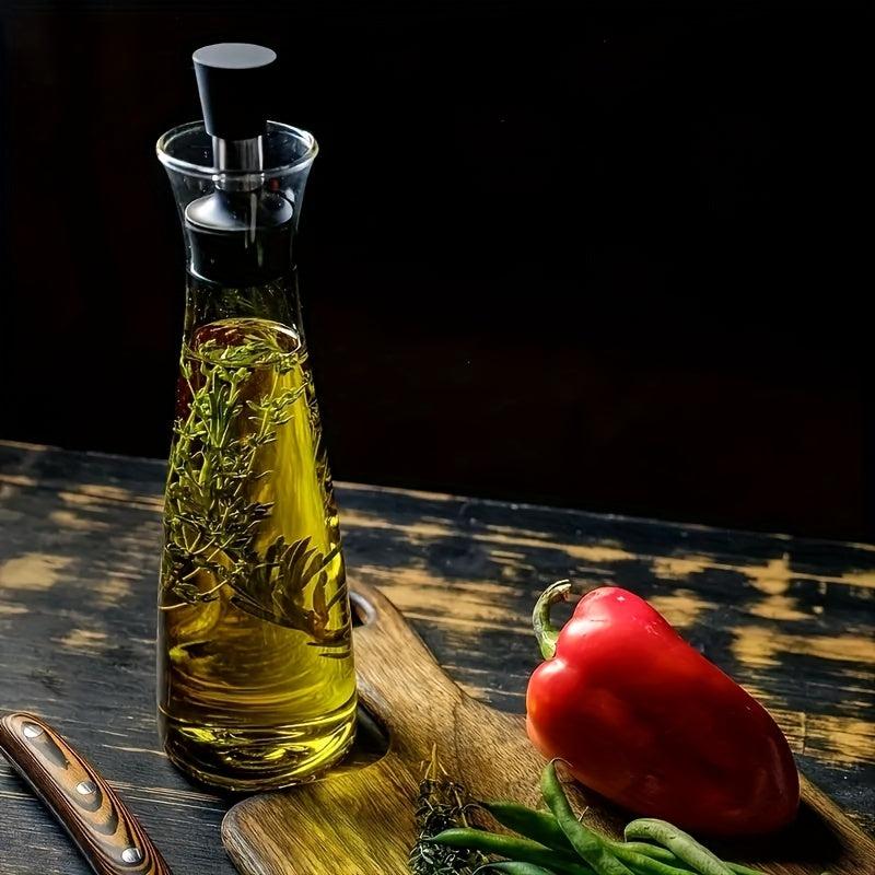 17oz Dark Glass Bottle Soy Sauce Dispenser Vinegar Container