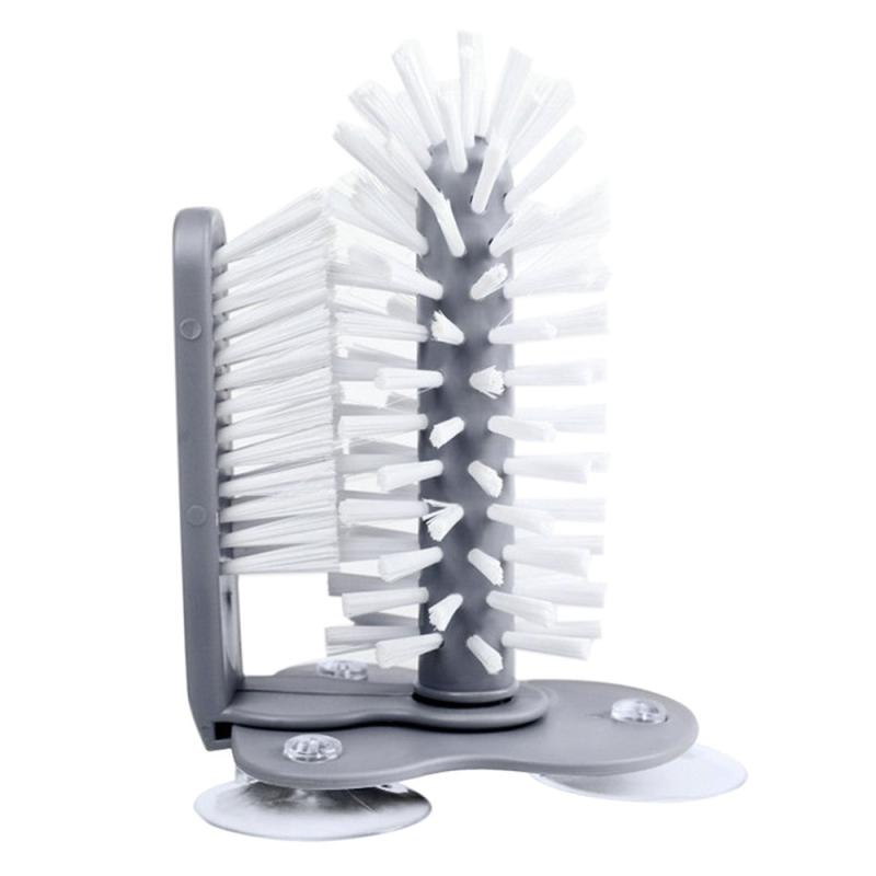 Glass Bottle Cleaning Suction Cup Brush